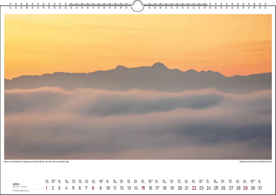 Bild: 9783861925040 | Bodensee Wasser.Berge.Licht 2026 | Stefan Arendt | Kalender | 13 S.