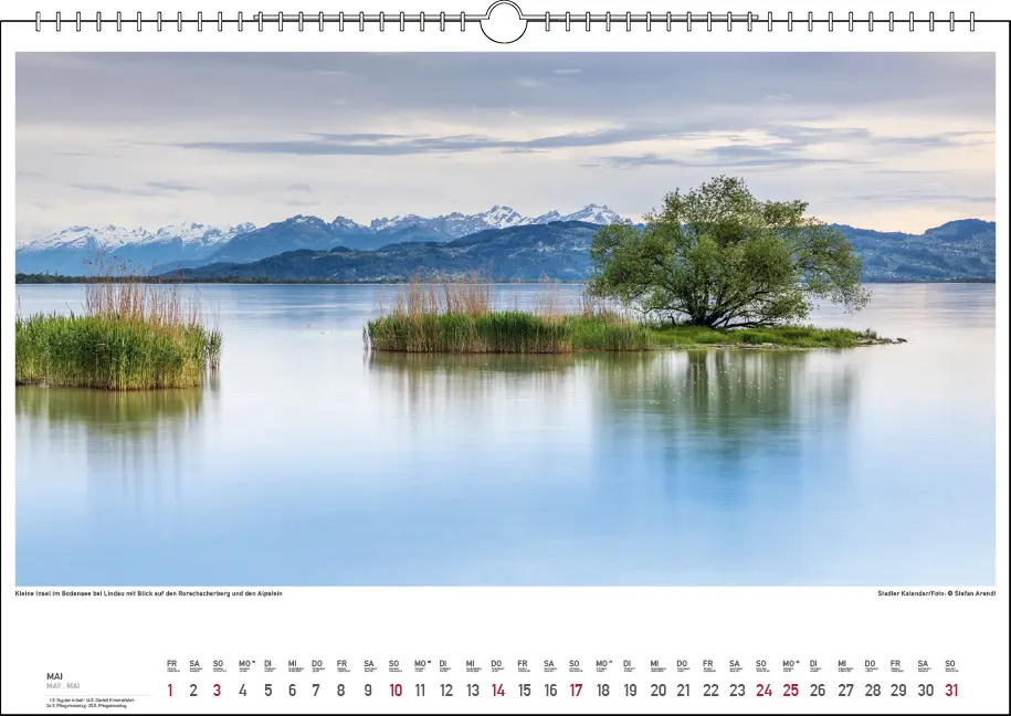 Bild: 9783861925040 | Bodensee Wasser.Berge.Licht 2026 | Stefan Arendt | Kalender | 13 S.