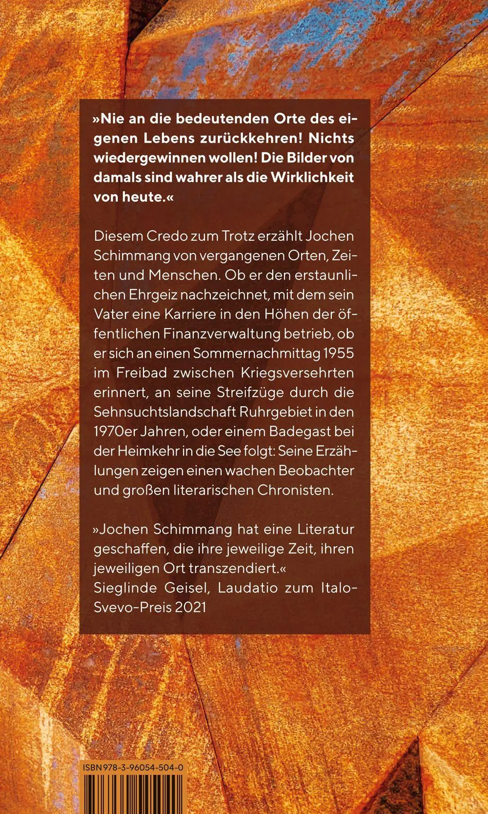Autor: 9783960545040 | Die Versehrten springen nicht vom Zehner | Erzählungen | Schimmang