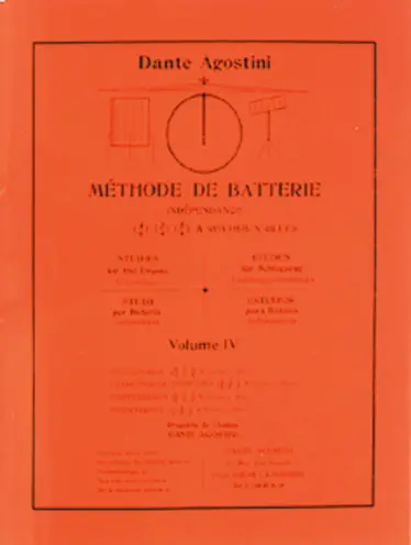 AGOSTINI, D: METHODE DE BATTERIE VOLUME 4 DRUMS