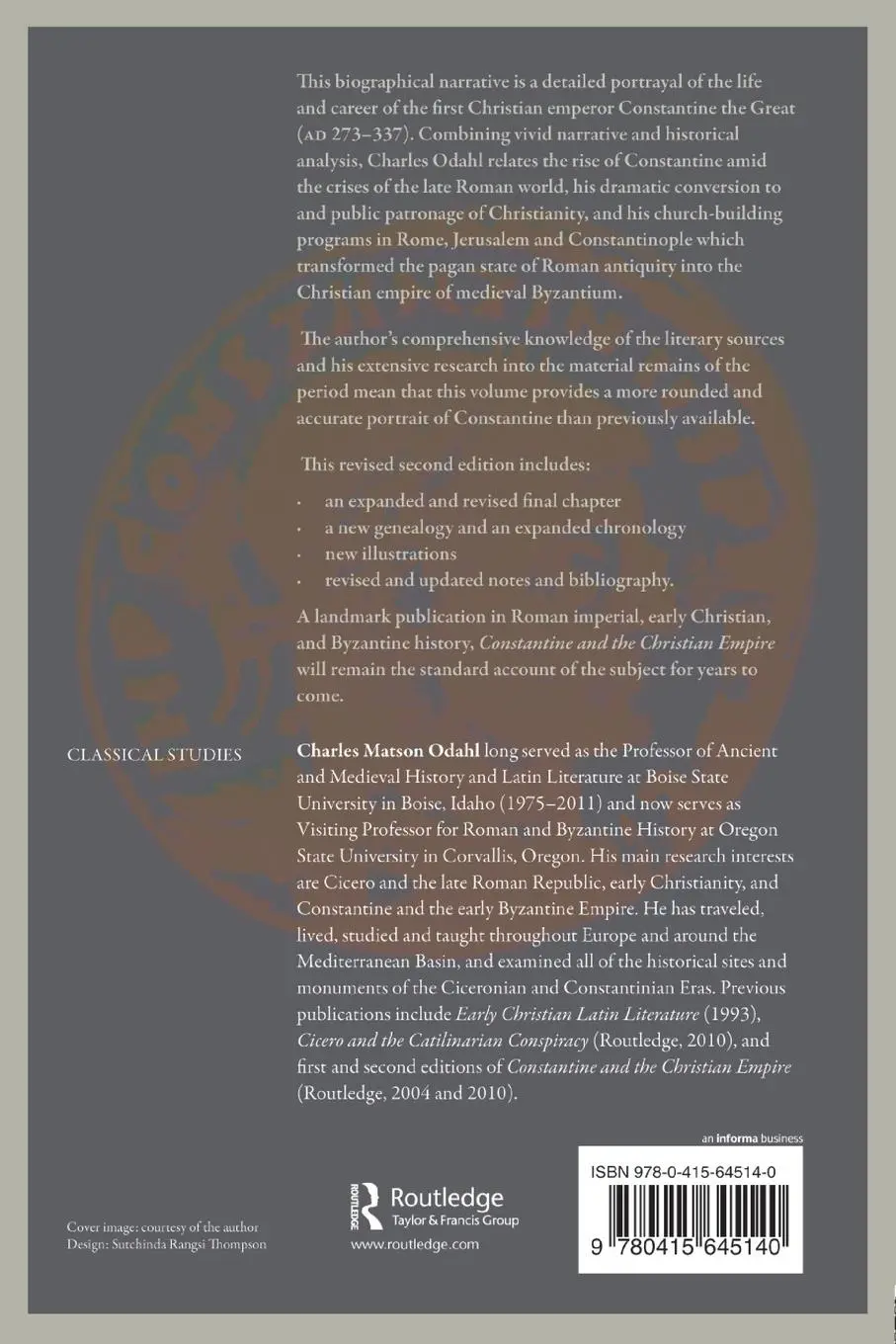 Rückseite: 9780415645140 | Constantine and the Christian Empire | Charles Odahl | Taschenbuch