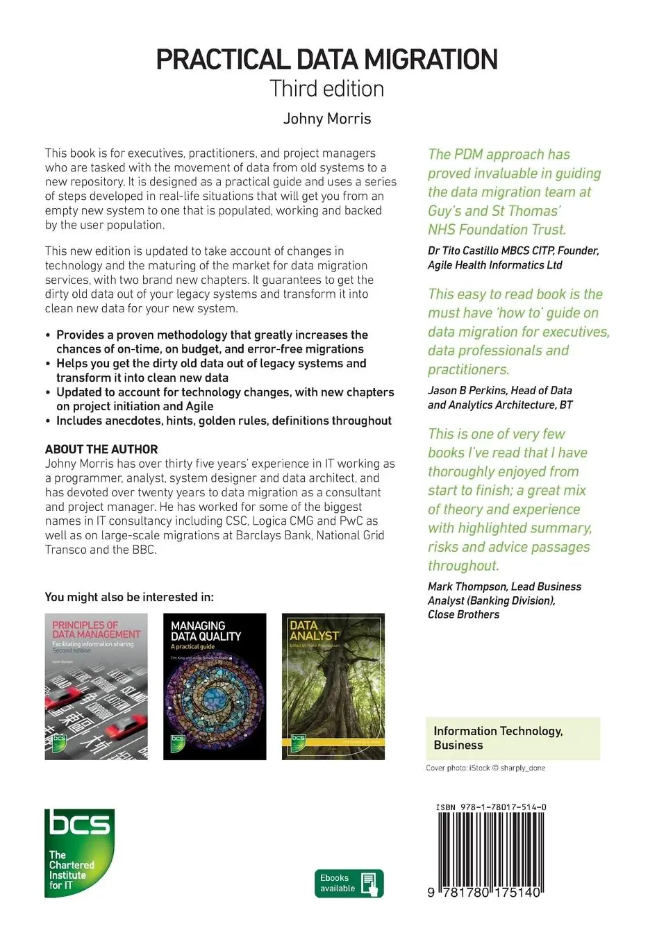 Rückseite: 9781780175140 | Practical Data Migration | Johny Morris | Taschenbuch | Englisch