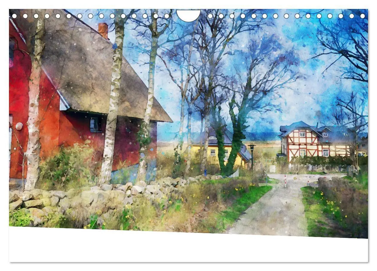 Bild: 9783435145140 | Aquarell Illustrationen vom Darß (Wandkalender 2025 DIN A4 quer),...