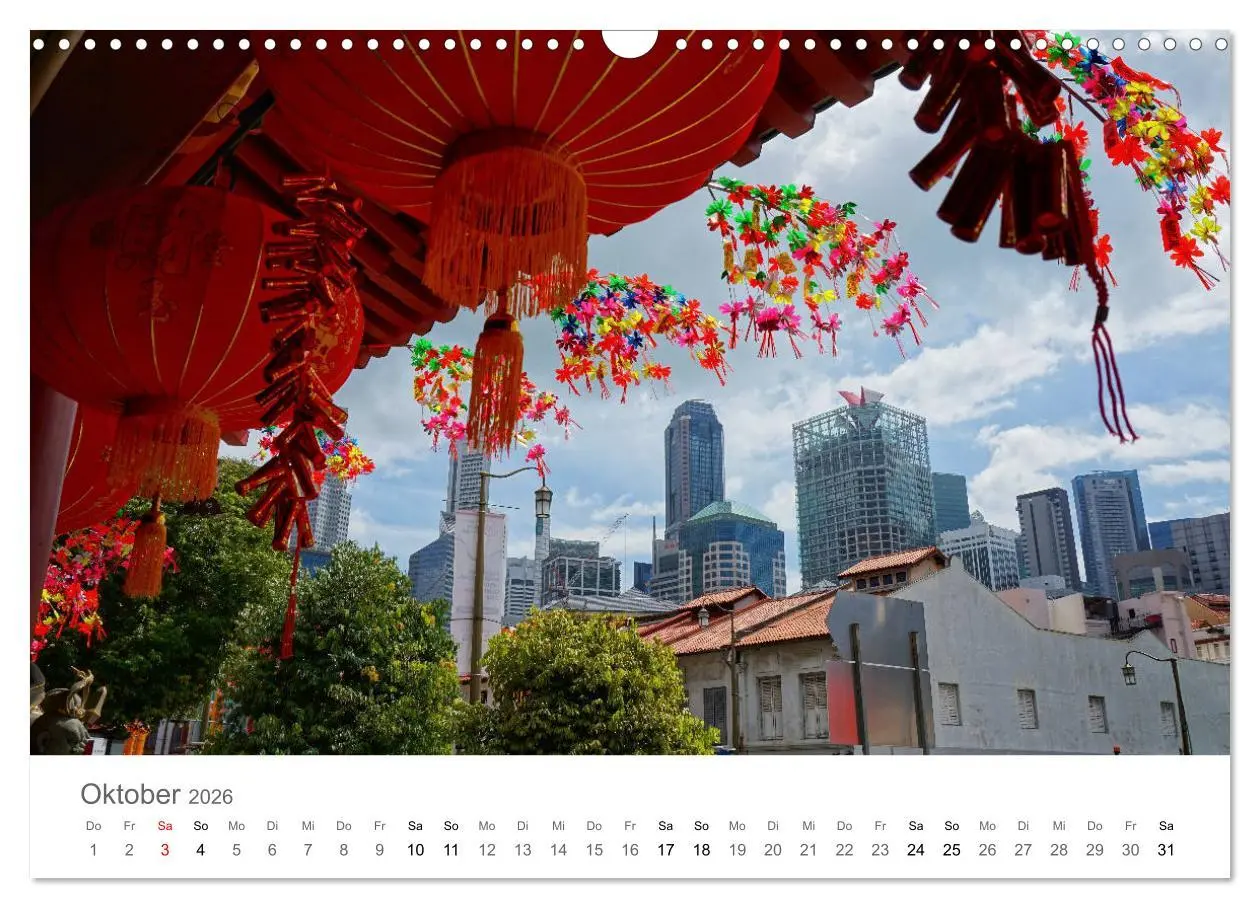 Bild: 9783457785140 | Singapur (Wandkalender 2026 DIN A3 quer), CALVENDO Monatskalender