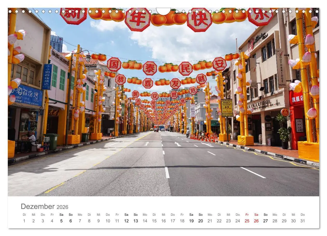 Bild: 9783457785140 | Singapur (Wandkalender 2026 DIN A3 quer), CALVENDO Monatskalender