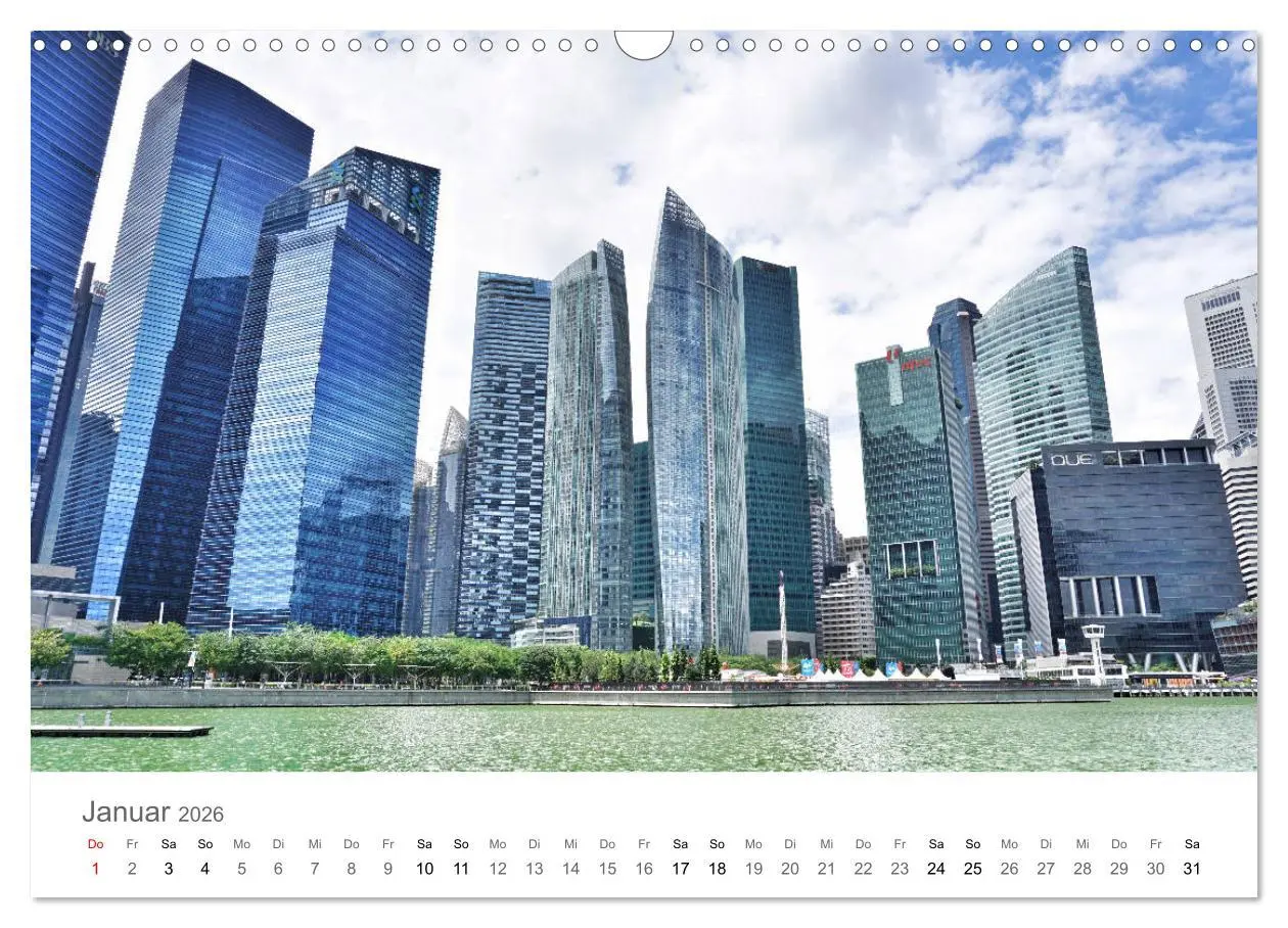 Bild: 9783457785140 | Singapur (Wandkalender 2026 DIN A3 quer), CALVENDO Monatskalender