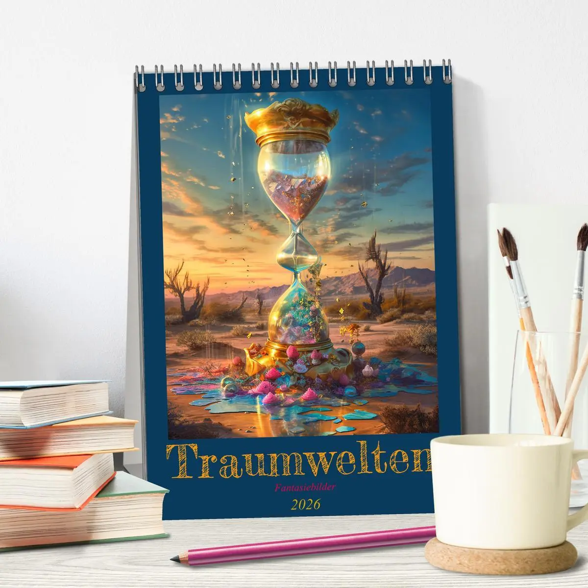Bild: 9783516325140 | Traumwelten (Tischkalender 2026 DIN A5 hoch), CALVENDO Monatskalender