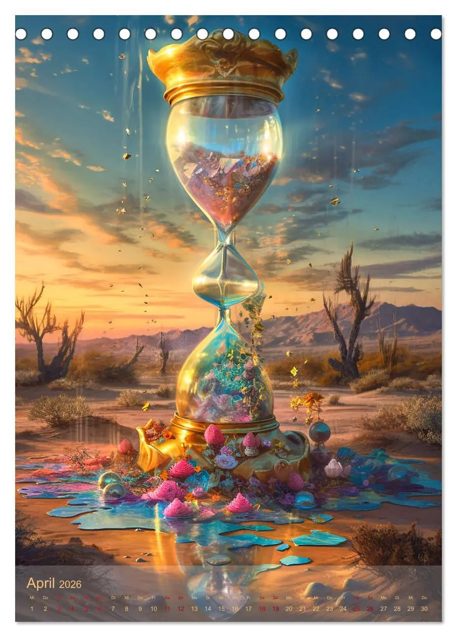 Bild: 9783516325140 | Traumwelten (Tischkalender 2026 DIN A5 hoch), CALVENDO Monatskalender