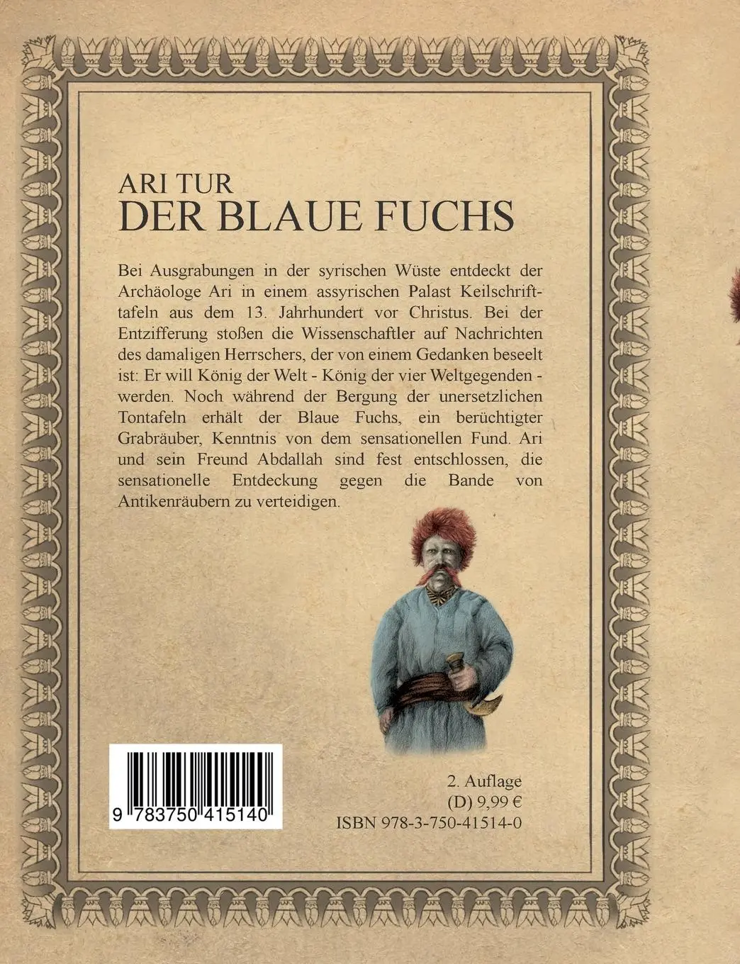 Rückseite: 9783750415140 | König der vier Weltgegenden - Band 1 | Der Blaue Fuchs | Ari Tur