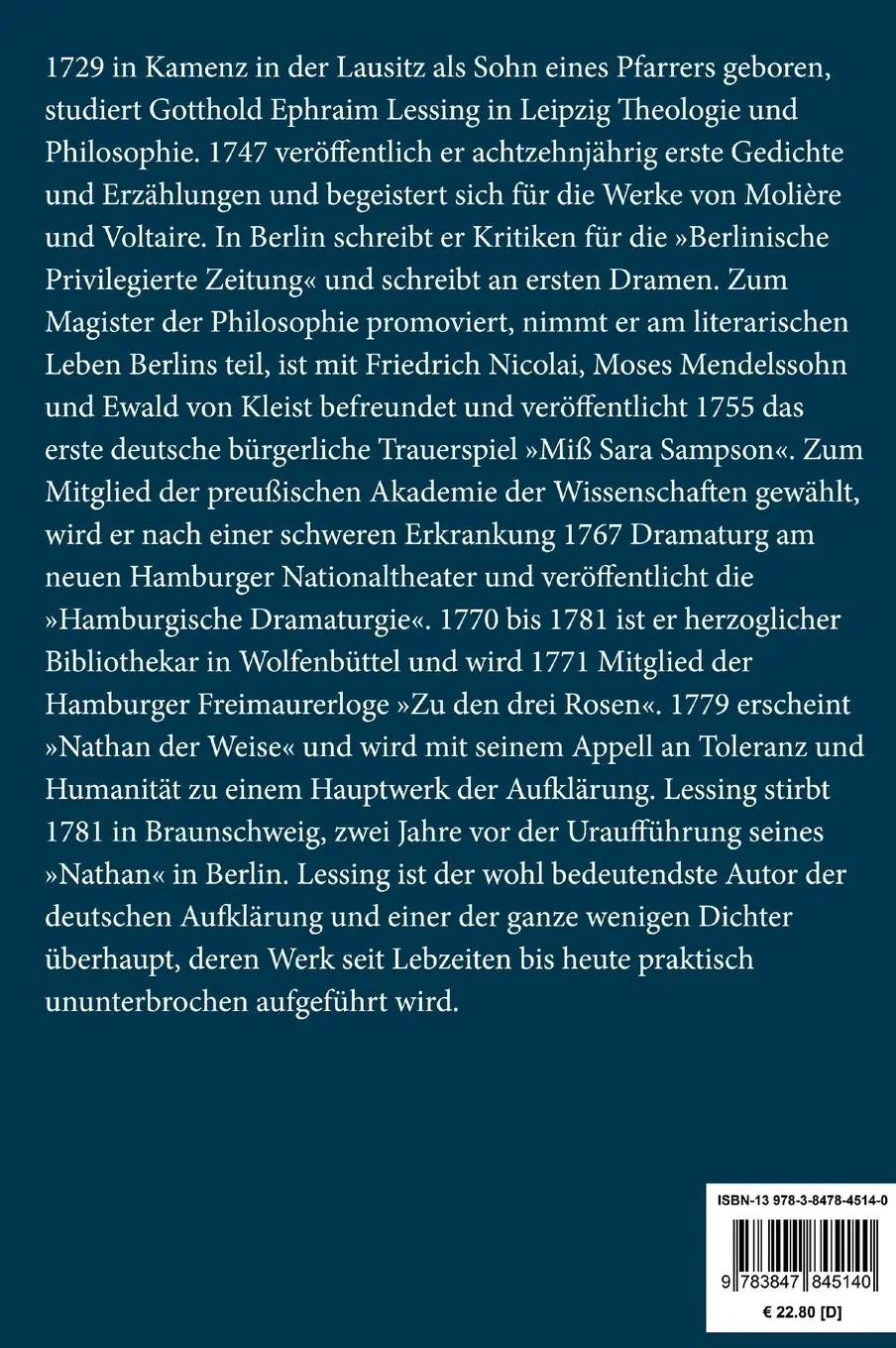 Rückseite: 9783847845140 | Gespräche für Freimaurer (Großdruck) | Ernst und Falk | Lessing | Buch
