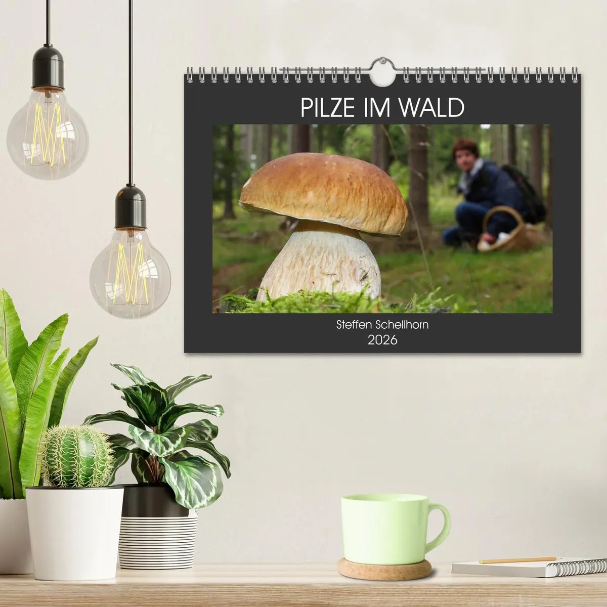 Bild: 9783457915240 | PILZE IM WALD (Wandkalender 2026 DIN A4 quer), CALVENDO Monatskalender