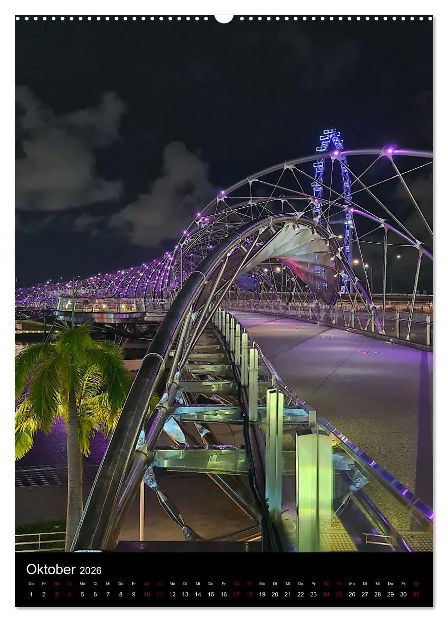 Bild: 9783516245240 | Singapur - Faszinierende Lichterwelt Marina Bay (Wandkalender 2026...