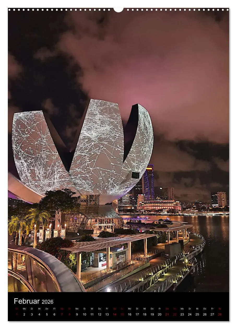 Bild: 9783516245240 | Singapur - Faszinierende Lichterwelt Marina Bay (Wandkalender 2026...