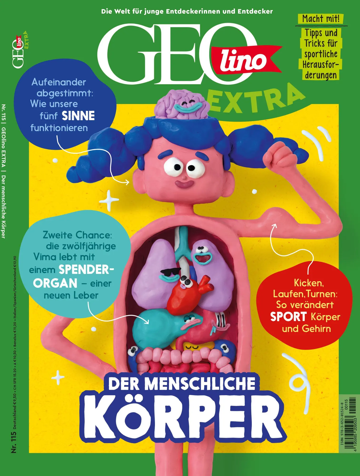 Cover: 9783652015240 | GEOlino extra 115/2025 - Körper | Juliane van Treeck | Broschüre