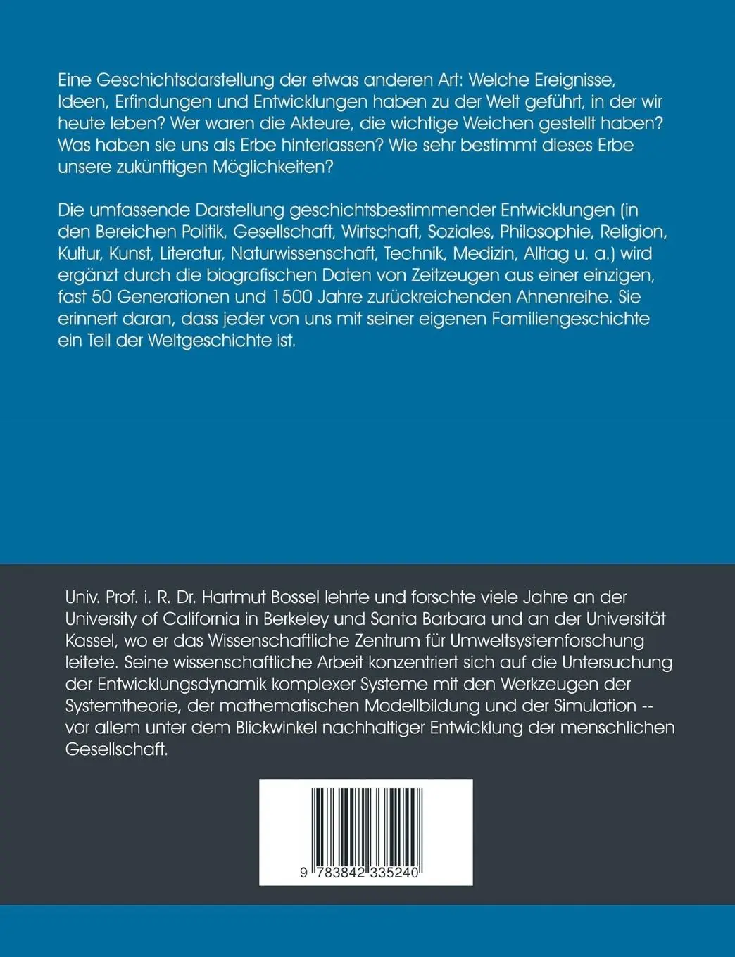 Rückseite: 9783842335240 | Zufall, Plan und Wahn | Hartmut Bossel | Taschenbuch | 436 S. | 2010