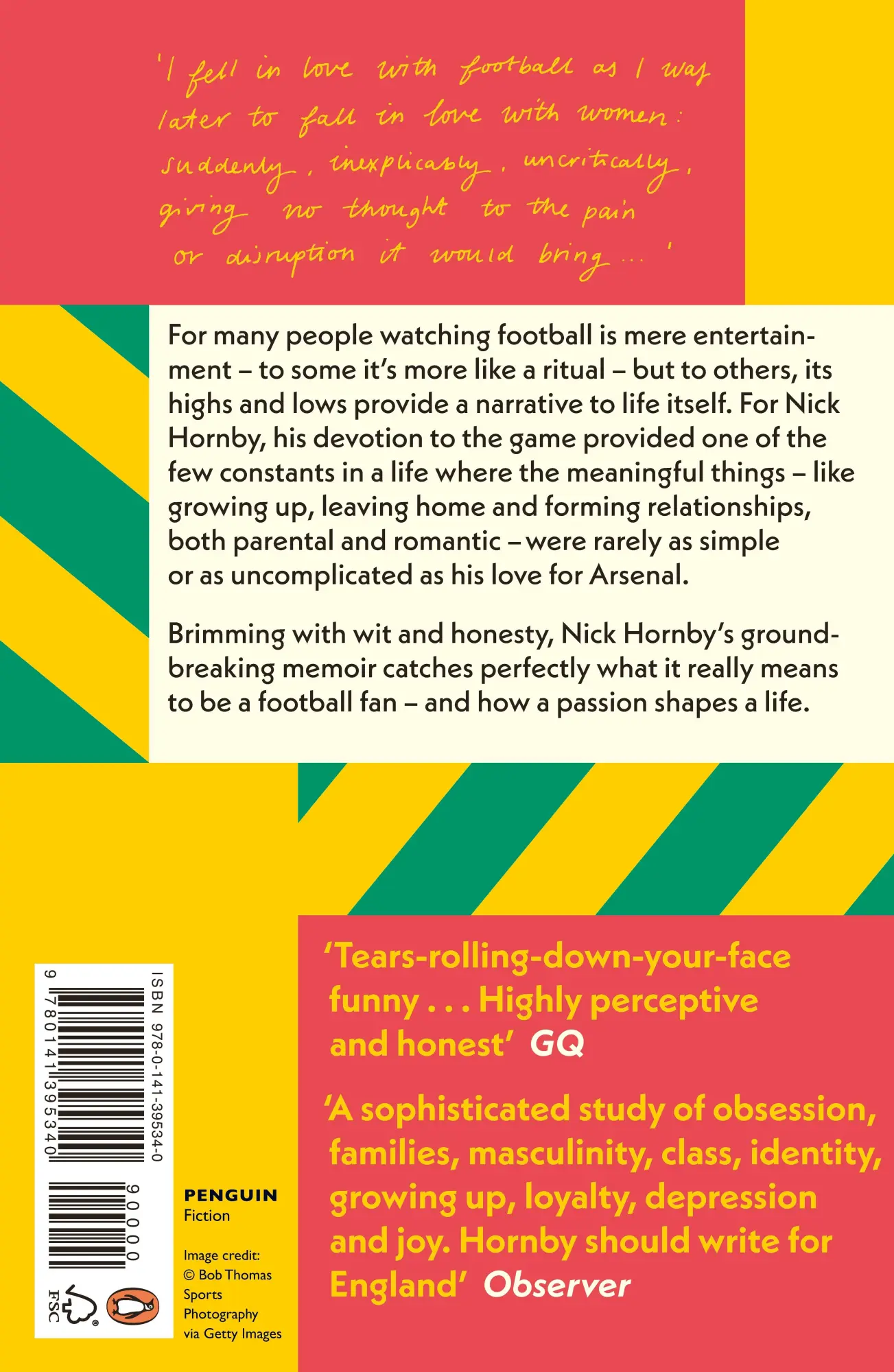 Rückseite: 9780141395340 | Fever Pitch | Nick Hornby | Taschenbuch | Kartoniert / Broschiert