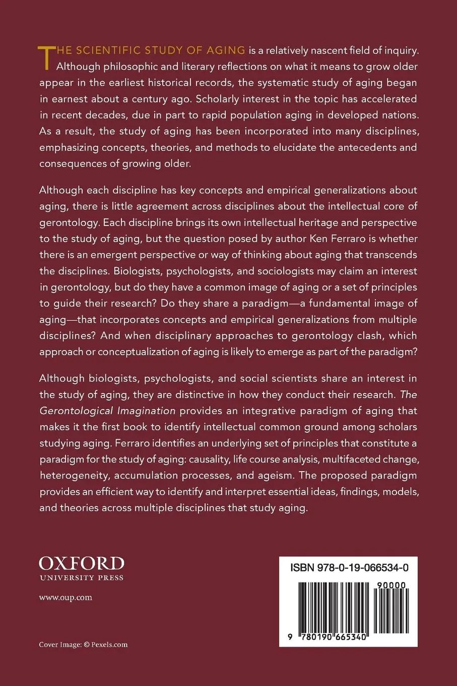 Rückseite: 9780190665340 | Gerontological Imagination | An Integrative Paradigm of Aging | Buch