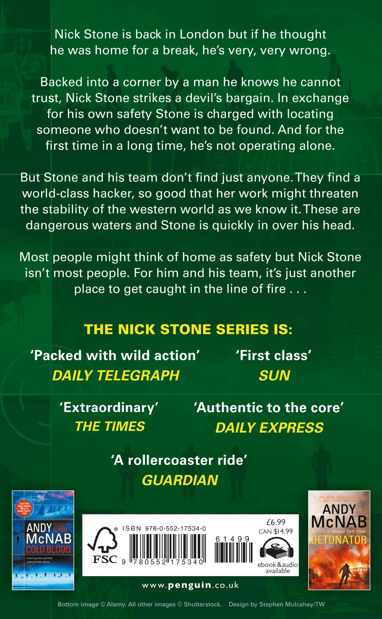 Rückseite: 9780552175340 | Line of Fire | (Nick Stone Thriller 19) | Andy McNab | Taschenbuch