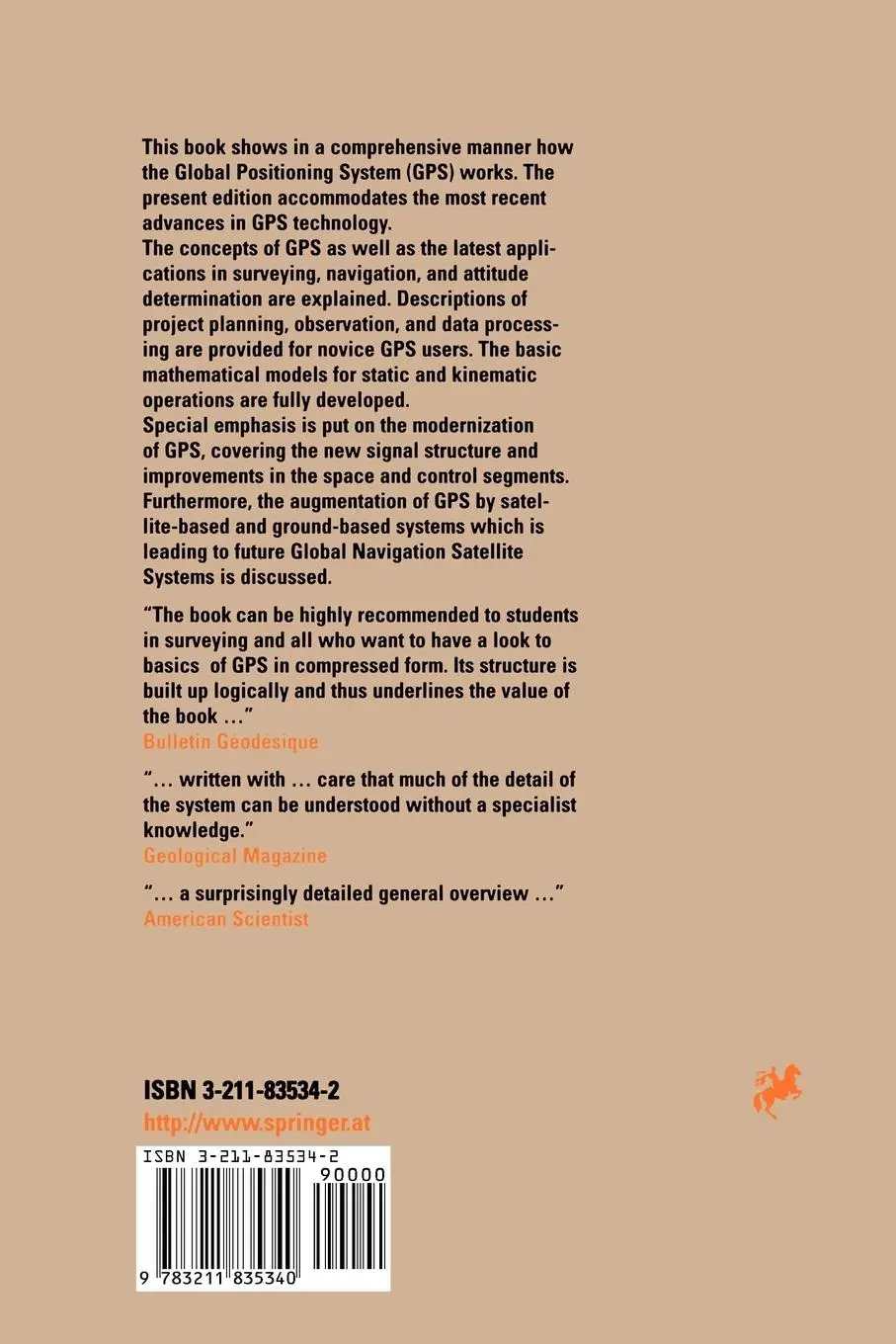 Rückseite: 9783211835340 | Global Positioning System | Theory and Practice | Taschenbuch | xxiv