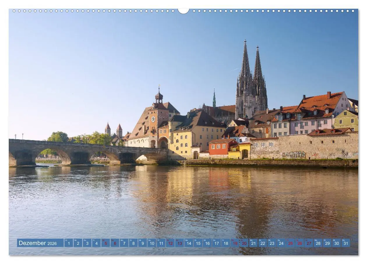 Bild: 9783457835340 | Donauperle Regensburg (Wandkalender 2026 DIN A2 quer), CALVENDO...