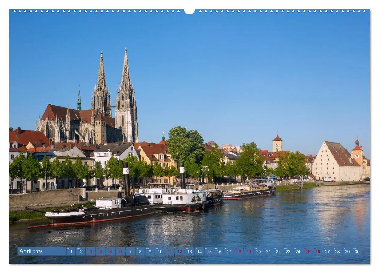 Bild: 9783457835340 | Donauperle Regensburg (Wandkalender 2026 DIN A2 quer), CALVENDO...