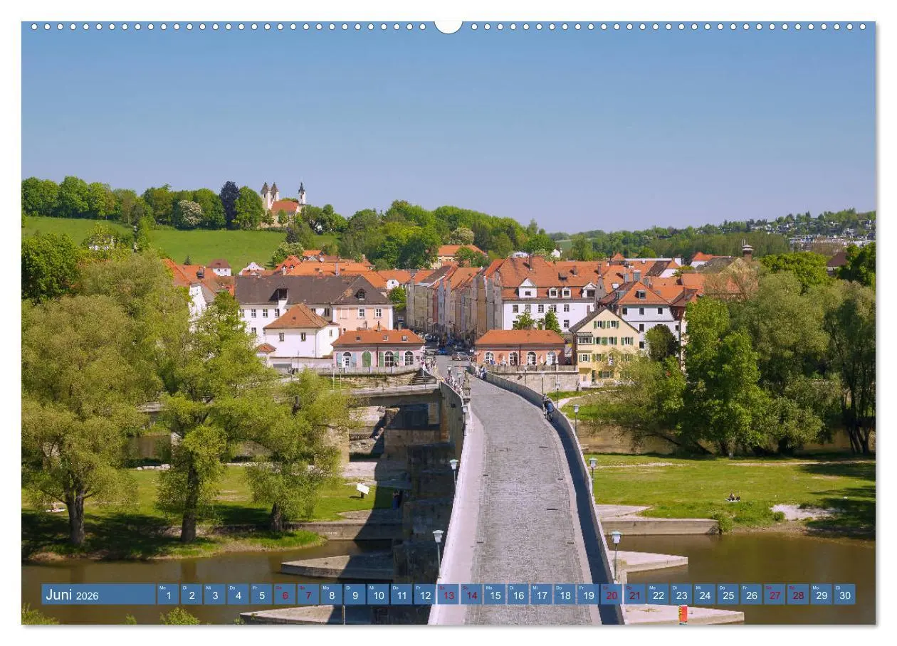 Bild: 9783457835340 | Donauperle Regensburg (Wandkalender 2026 DIN A2 quer), CALVENDO...