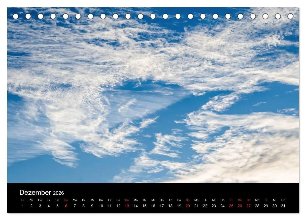 Bild: 9783516095340 | Wolkenmalerei (Tischkalender 2026 DIN A5 quer), CALVENDO...