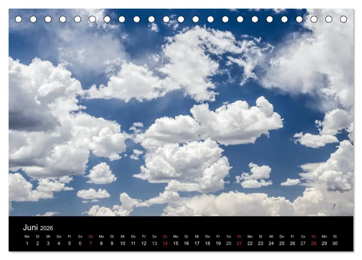 Bild: 9783516095340 | Wolkenmalerei (Tischkalender 2026 DIN A5 quer), CALVENDO...