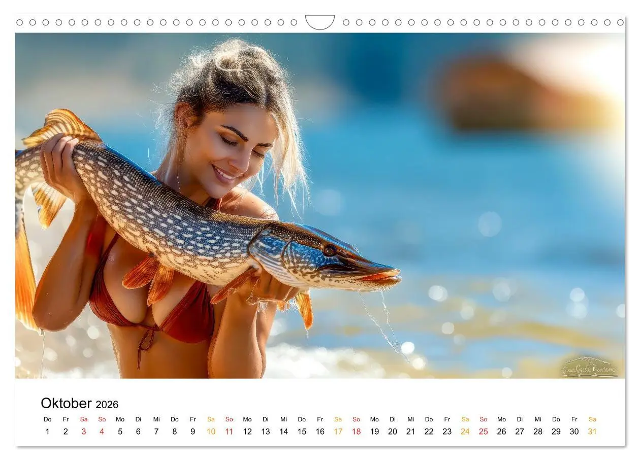 Bild: 9783516235340 | Heiß auf Hecht (Wandkalender 2026 DIN A3 quer), CALVENDO...