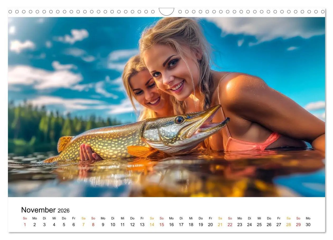 Bild: 9783516235340 | Heiß auf Hecht (Wandkalender 2026 DIN A3 quer), CALVENDO...