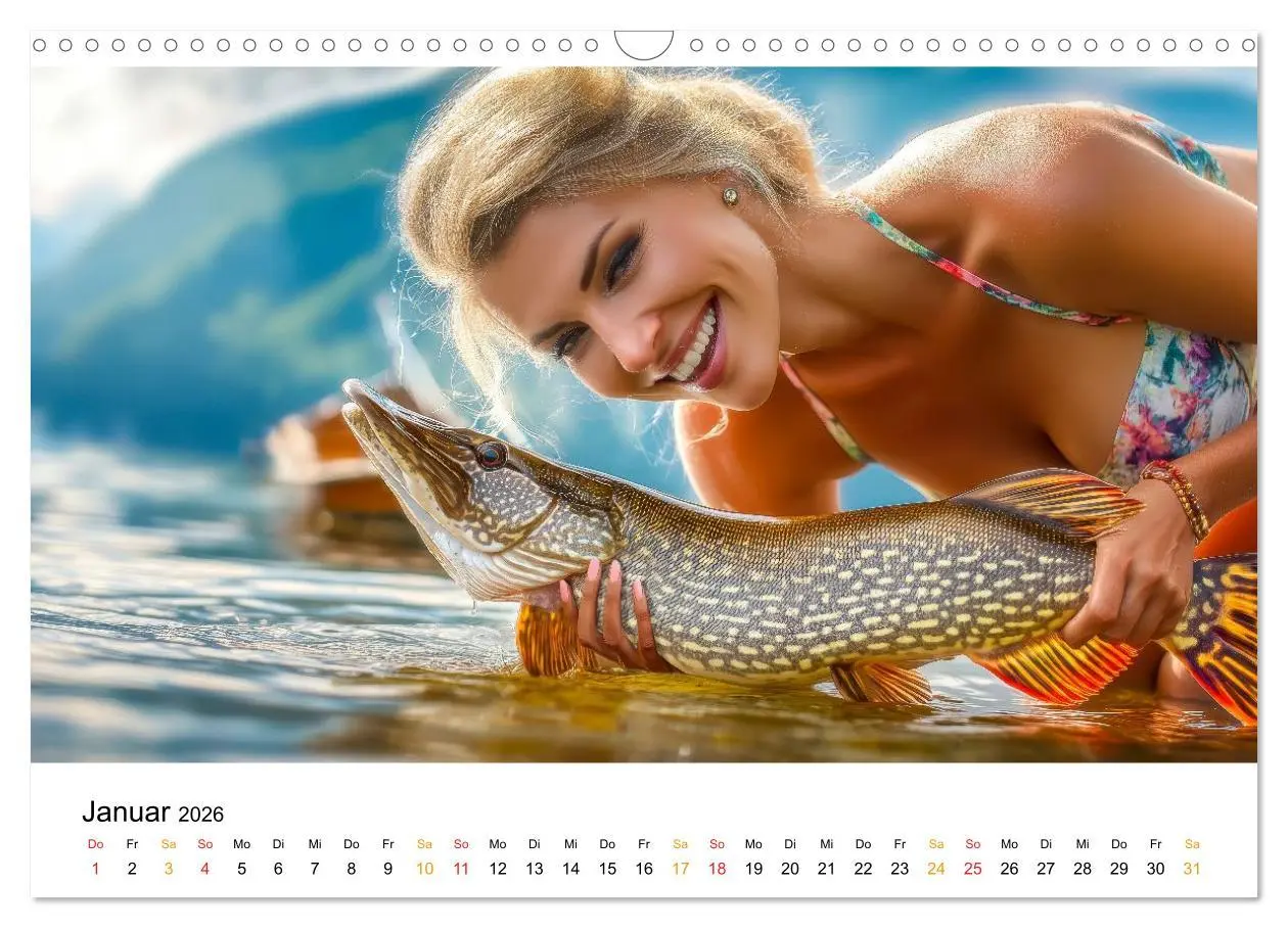 Bild: 9783516235340 | Heiß auf Hecht (Wandkalender 2026 DIN A3 quer), CALVENDO...