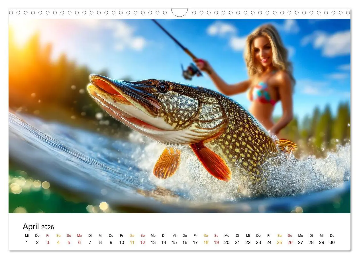 Bild: 9783516235340 | Heiß auf Hecht (Wandkalender 2026 DIN A3 quer), CALVENDO...