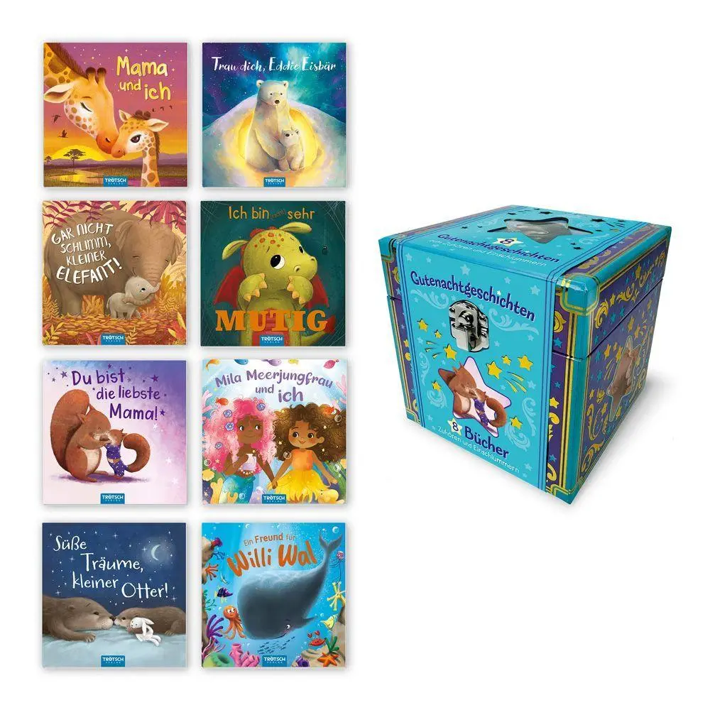 Bild: 9783988025340 | TRÖTSCH - Pappbox Meine kleine Geschichtenbox Gutenachtgeschichten...