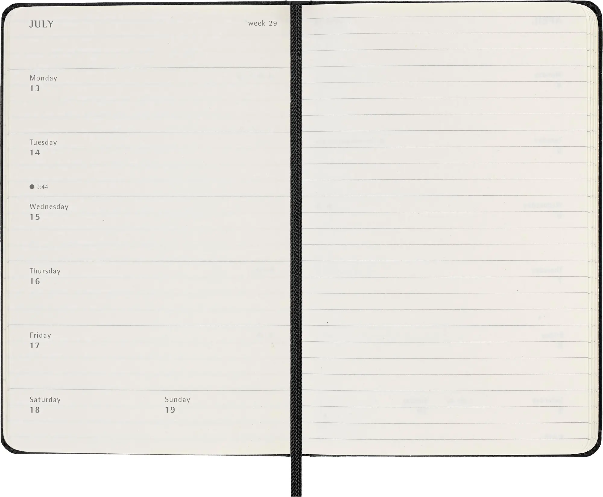 Bild: 8056999275440 | Moleskine 18 Monate Wochen Notizkalender 2025/2026, P/A6, 1 Wo = 1...