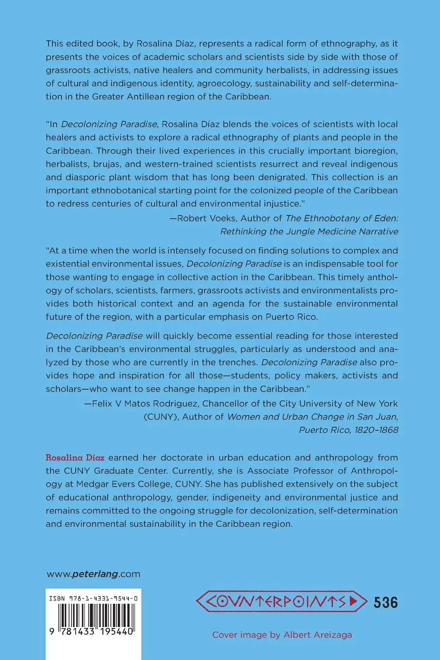 Rückseite: 9781433195440 | Decolonizing Paradise | Rosalina Díaz | Taschenbuch | 350 S. | 2023
