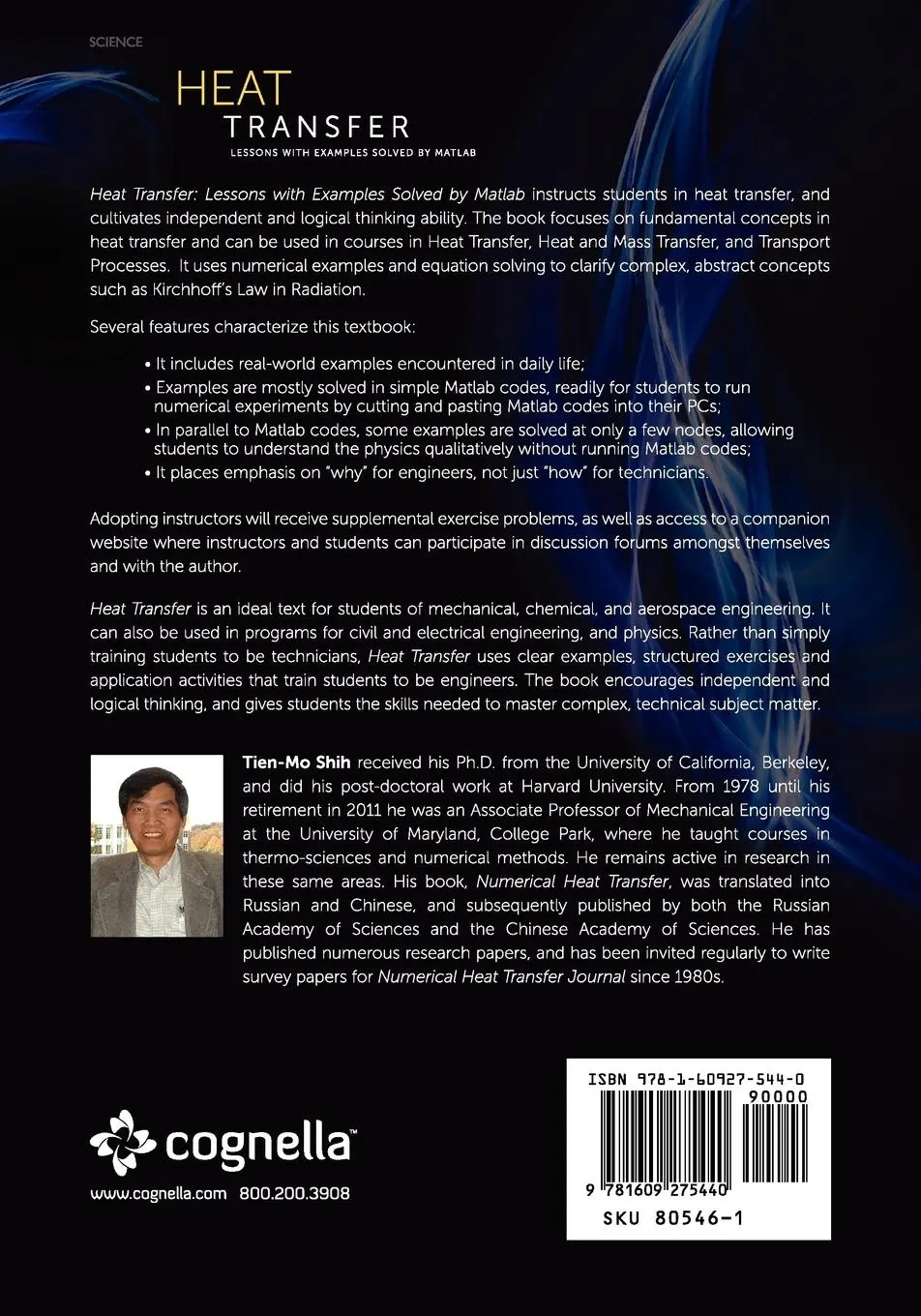 Rückseite: 9781609275440 | Heat Transfer | Lessons with Examples Solved by MATLAB | Tien-Mo Shih