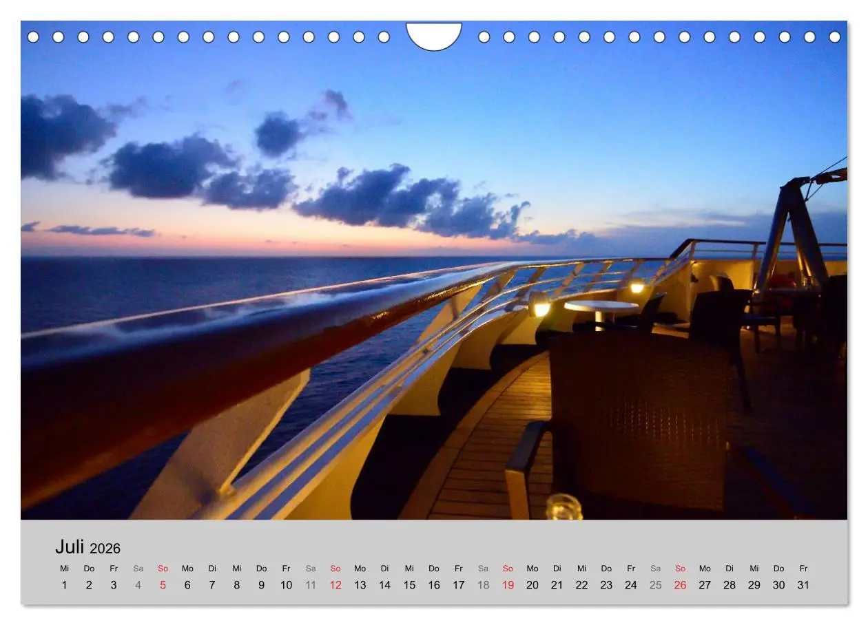 Bild: 9783457995440 | Kreuzfahrt Impressionen (Wandkalender 2026 DIN A4 quer), CALVENDO...