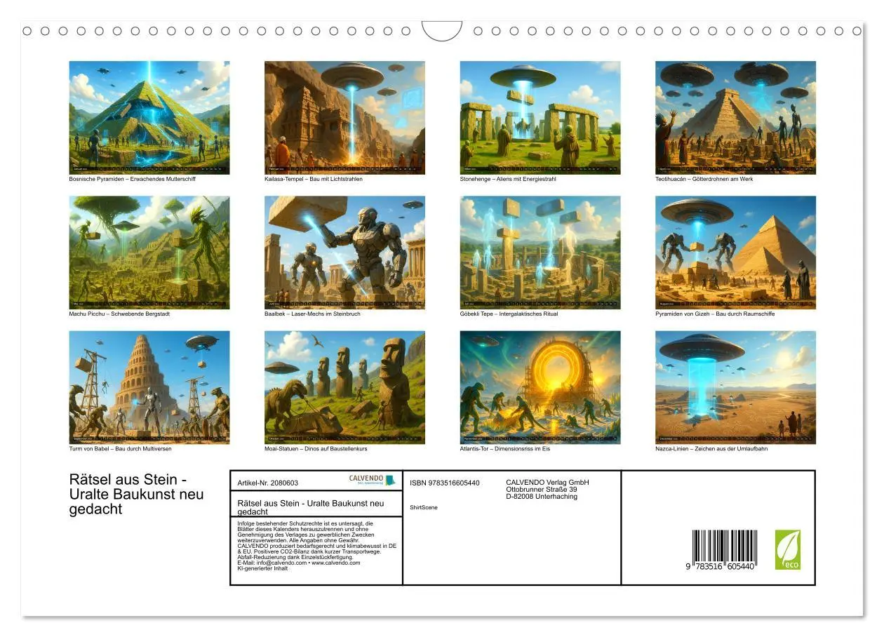 Bild: 9783516605440 | Rätsel aus Stein - Uralte Baukunst neu gedacht (Wandkalender 2026...