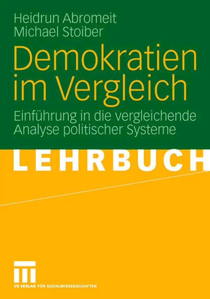Cover: 9783531145440 | Demokratien im Vergleich | Michael Stoiber (u. a.) | Taschenbuch