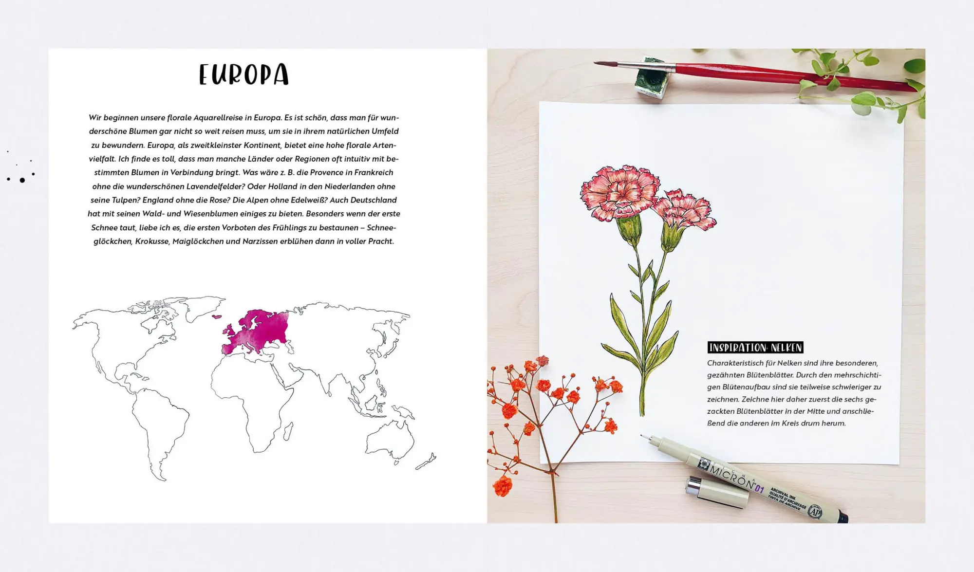 Bild: 9783745915440 | Watercolor - Florale Motive around the world: von heimisch bis...