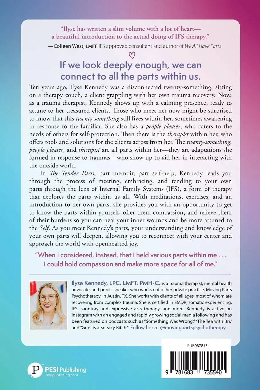 Rückseite: 9781683735540 | The Tender Parts | Ilyse Kennedy | Taschenbuch | Englisch | 2022