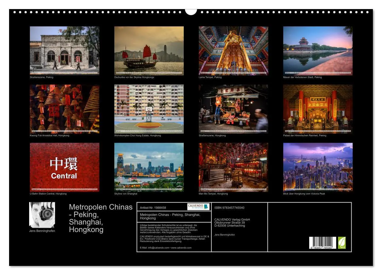 Bild: 9783457745540 | Metropolen Chinas - Peking, Shanghai, Hongkong (Wandkalender 2026...