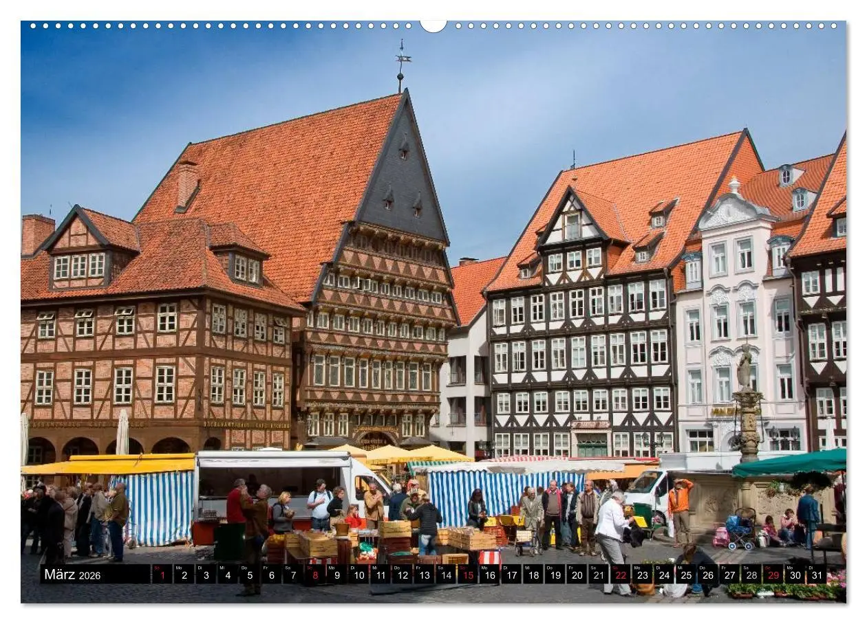Bild: 9783457985540 | Hildesheimer Ansichten (Wandkalender 2026 DIN A2 quer), CALVENDO...