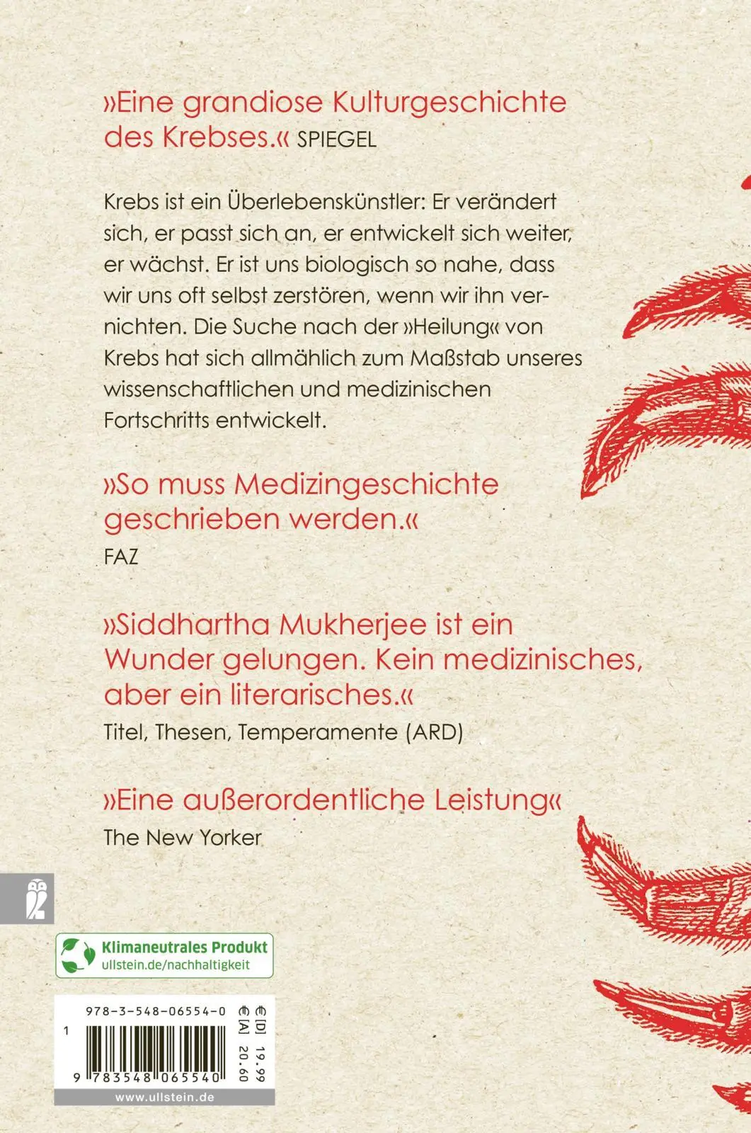 Rückseite: 9783548065540 | Der König aller Krankheiten | Siddhartha Mukherjee | Taschenbuch