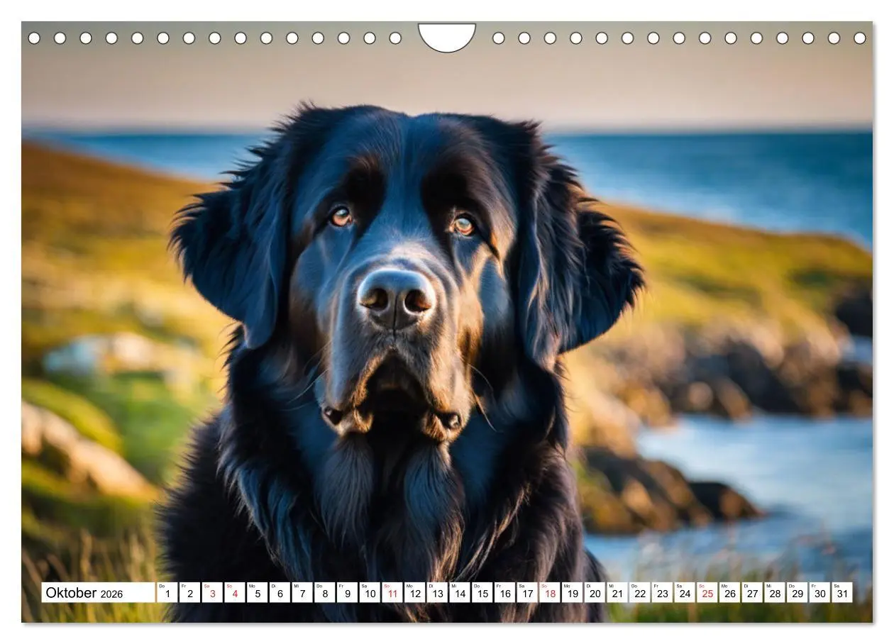 Bild: 9783457735640 | Neufundländer - Liebenswerte Bären (Wandkalender 2026 DIN A4 quer),...