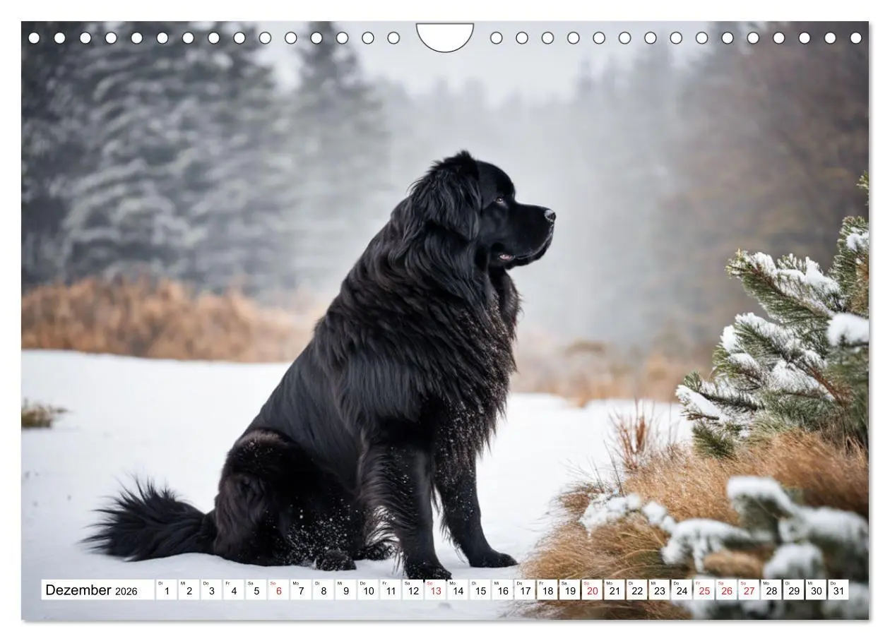 Bild: 9783457735640 | Neufundländer - Liebenswerte Bären (Wandkalender 2026 DIN A4 quer),...