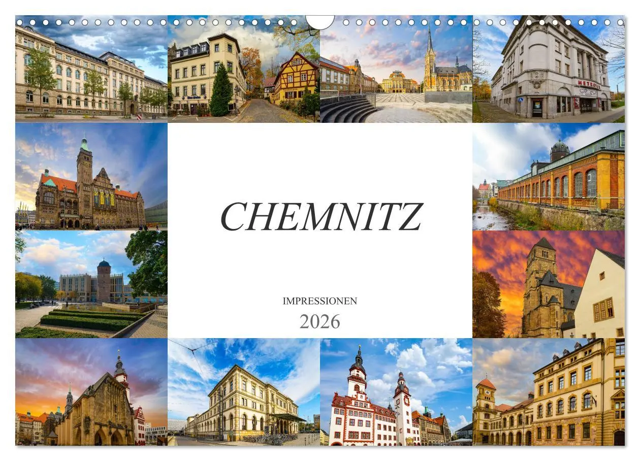 Cover: 9783457805640 | Chemnitz Impressionen (Wandkalender 2026 DIN A3 quer), CALVENDO...
