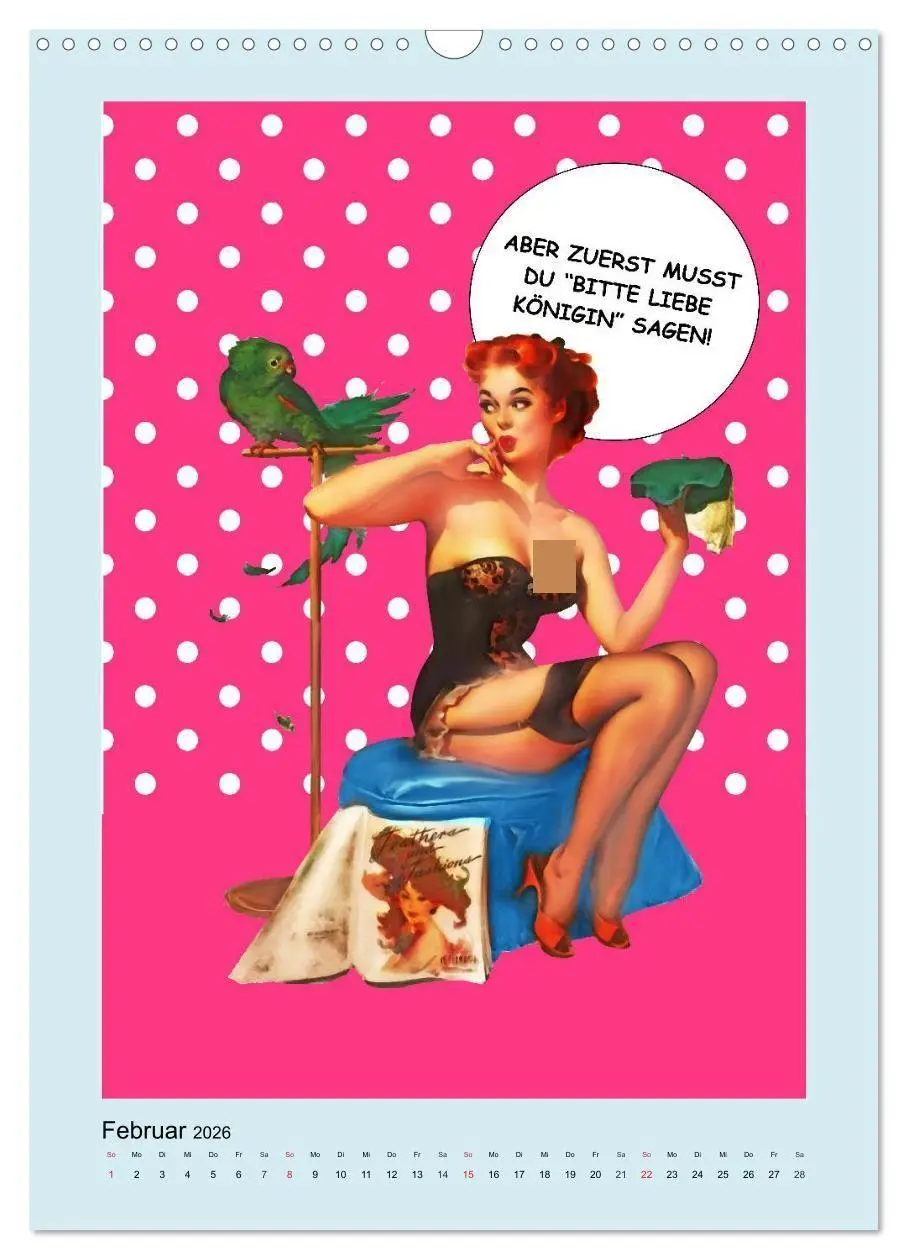 Bild: 9783516375640 | Loses Mundwerk im Pin-up Stil. Lustige Sprüche von Frau zu Mann...