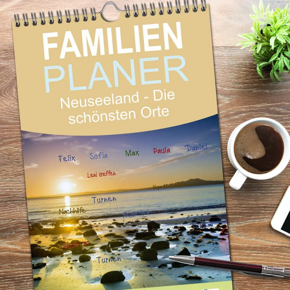 Bild: 9783516515640 | Familienplaner 2026 - Neuseeland - Die schönsten Orte am anderen...