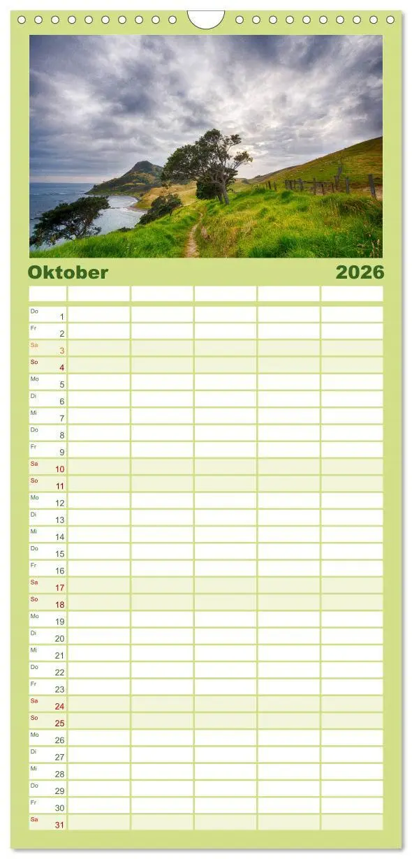 Bild: 9783516515640 | Familienplaner 2026 - Neuseeland - Die schönsten Orte am anderen...